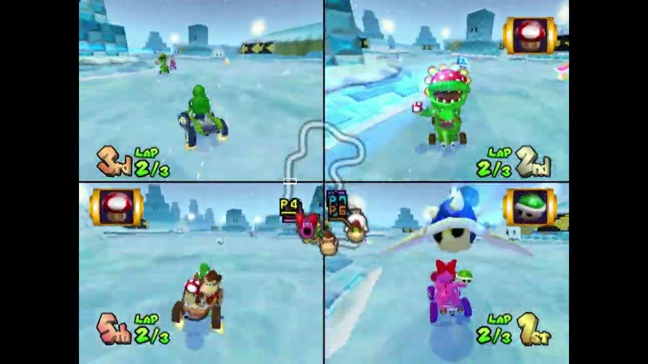 MARIO KART: DOUBLE DASH!!! - Red vs Green pt 1.