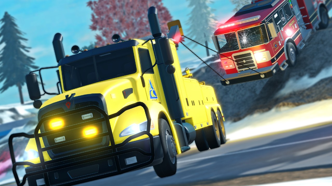 Heavy Wreckers Dispatched to HANGING Fire Engine!