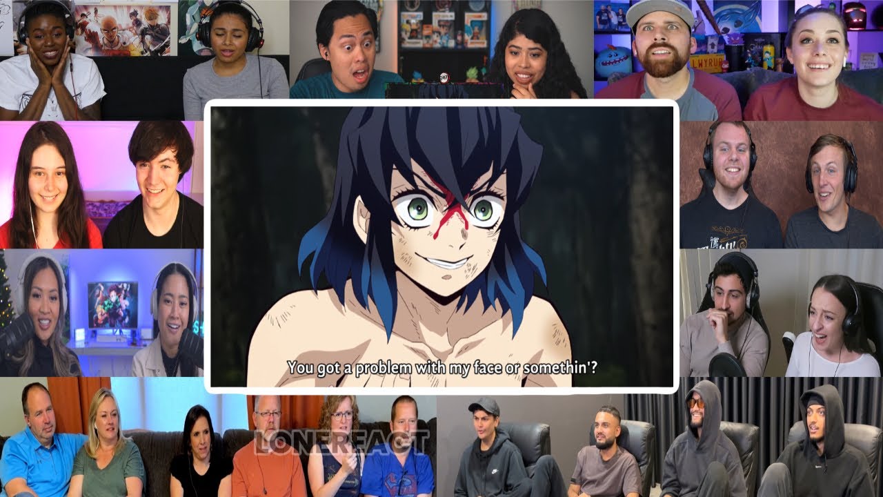 Inosuke’s True Face Revealed Scene - Demon Slayer S1 Ep14 | Reaction Mashup
