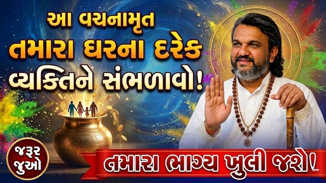 આ વચનામૃત તમારા ઘરના દરેક વ્યક્તિને સંભળાવો તમારા ભાગ્ય ખુલી જશે | Pustymarg | Satsang