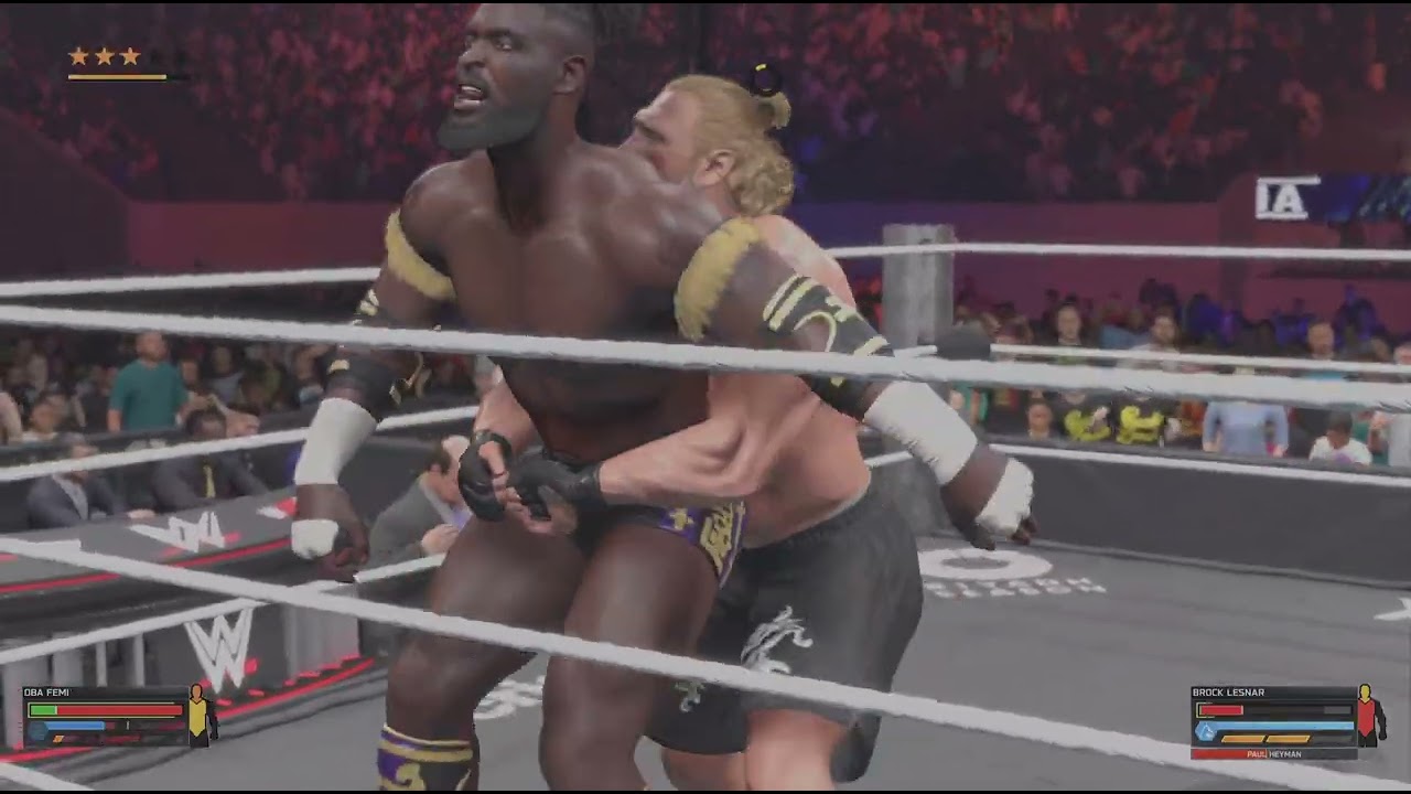 WWE 2K26 Oba Femi Vs Brock Lesnar WrestleMania 42