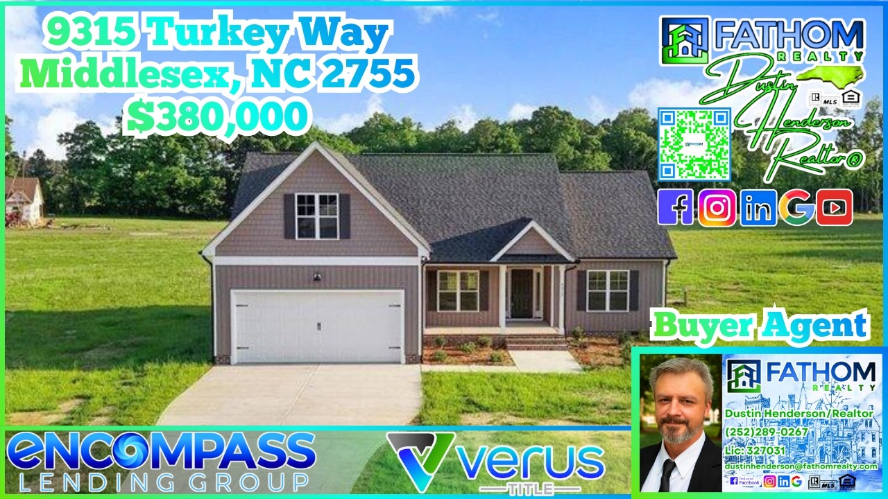 9315 Turkey Way, Middlesex, NC 27557 $380,000