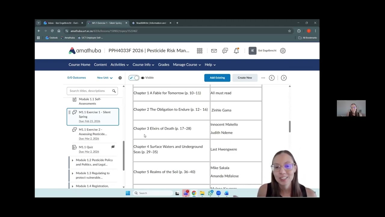 Introduction to Course 1 Pesticide Risk Management and M1 1 Pesticide Life Cycle and Risk Management
