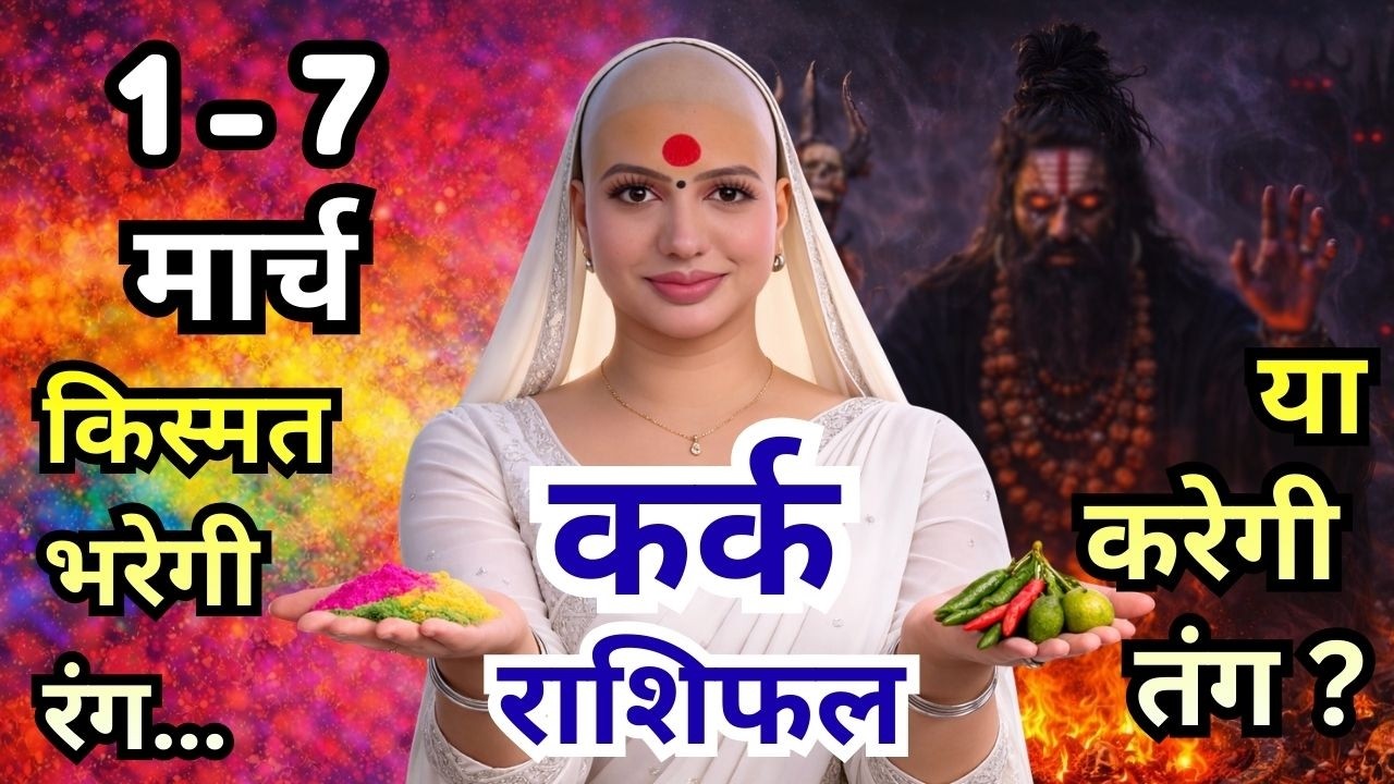 कर्क 1-7 मार्च  राशिफल 2026 | मार्च राशिफल | कर्क राशिफल | Kark rashifal | March rashifal