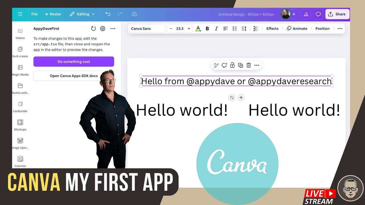 Build an App in Canva (My First App)