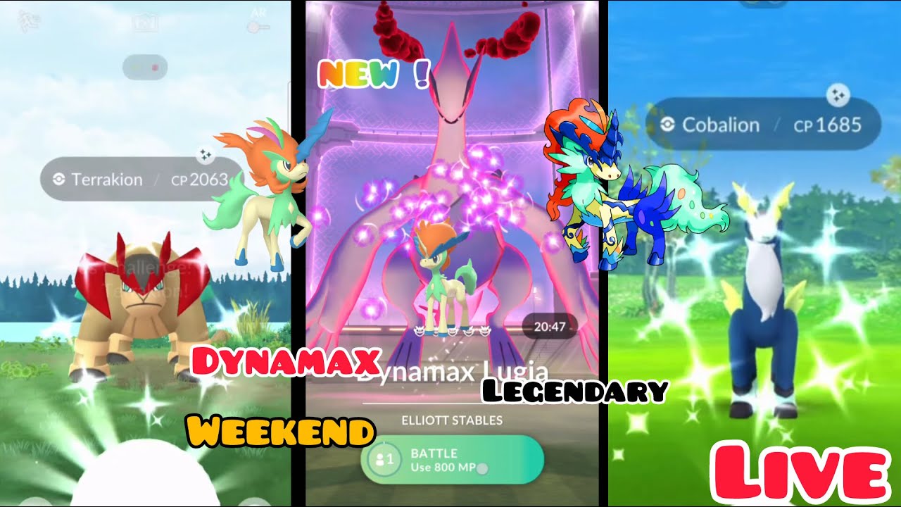 Hunting *NEW* Shiny✨ Dynamax Lugia & Unova Legendary Trio Raid Invitation In Pokemon Go. LIVE 🔴