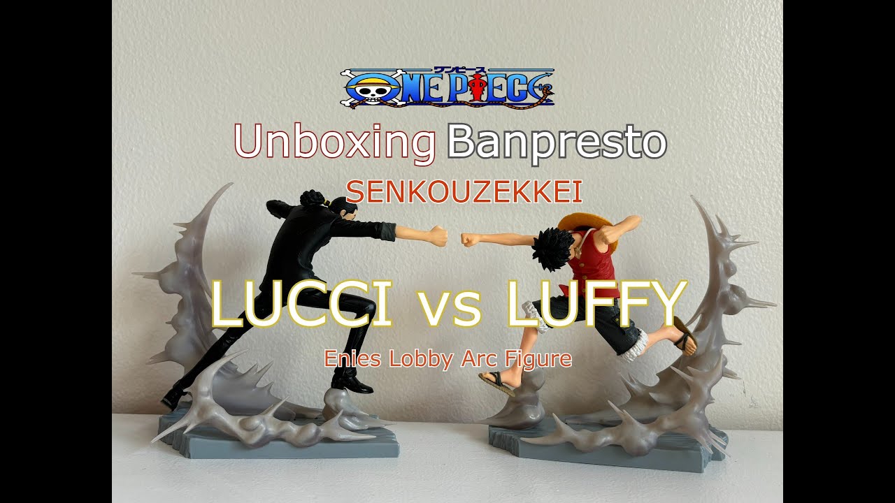 Banpresto SENKOUZEKKEI Luffy vs Lucci (The Enies Lobby Arc) figure. #onepiece #luffyvslucci #luffy