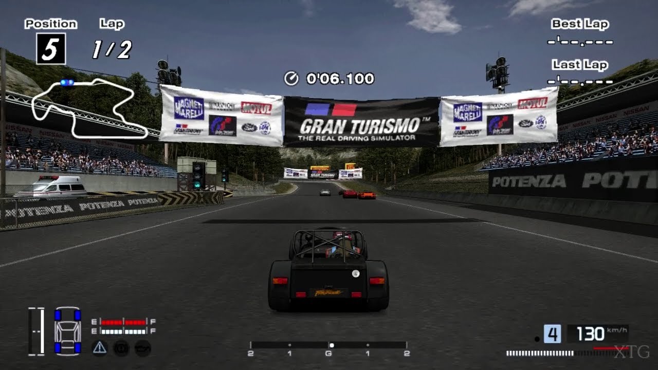 [#1357] Gran Turismo 4 - Caterham Seven Fire Blade '02 Hybrid PS2 Gameplay HD