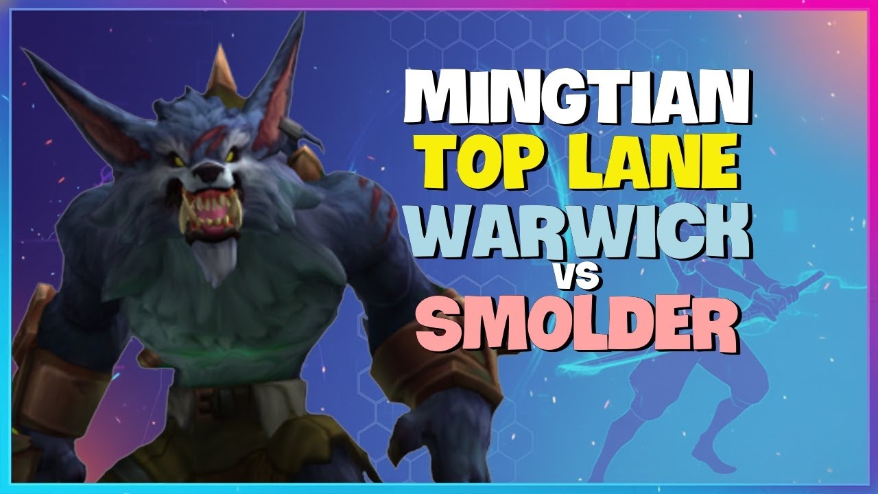 MingTian Rank 1 Challenger Warwick Top Lane Performance Engsub