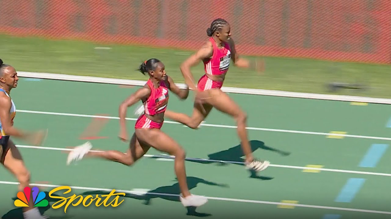 It's Jamaica vs. Jamaica in Grand Slam 100m as Williams & Nugent duel to the line | NBC Sports