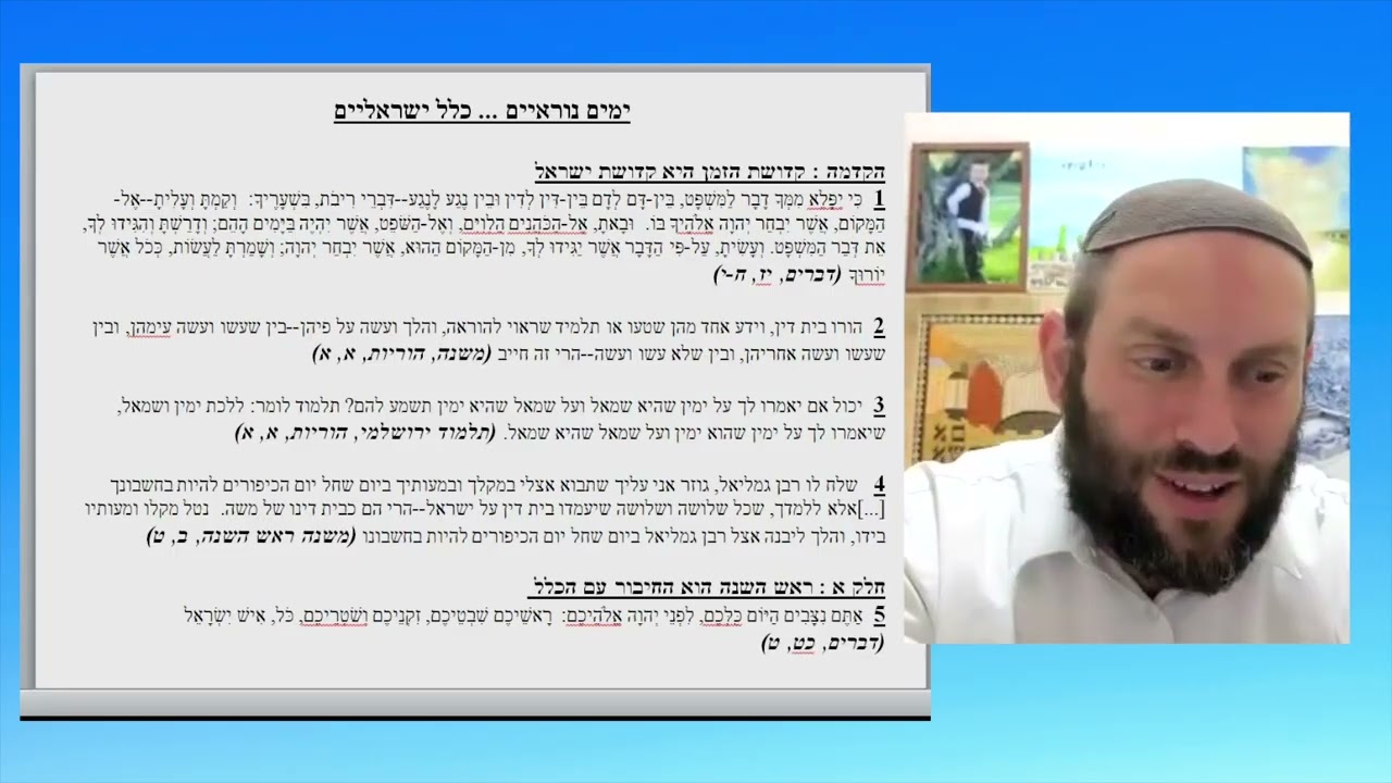Changez notre vision de Yom Kippourim - Rav Fiszon Eythan