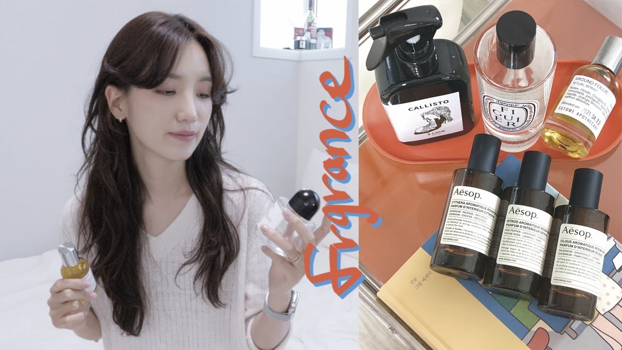 CC) FRAGRANCE 🪔 룸스프레이! 히노끼, 우디향, 숲속향🌲 ROOM SPRAY 향기템 2탄 (ft. 이솝, 딥디크, 어라운드폴리, 스침, 수토메아포테케리, 집들이선물추천)