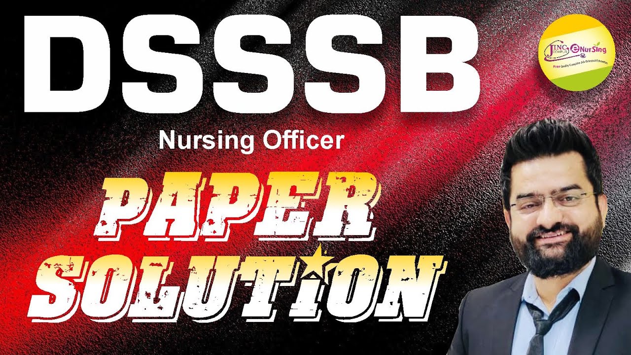 DSSSB Nursing Officer | Paper Solution #Golden MCQ के साथ  Ravi Sir