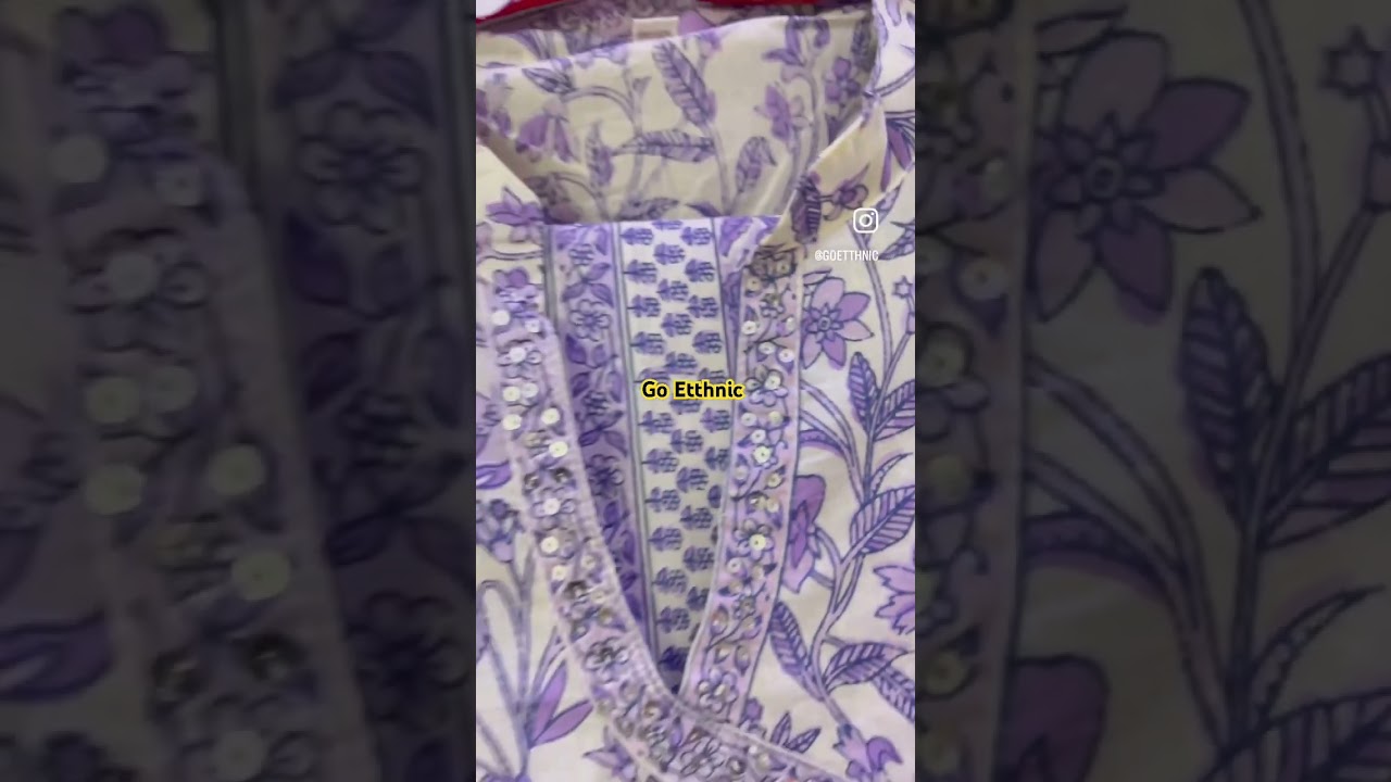 Shop this pure cotton Angrakha cotton suit and look different from the rest #kurti #jaipurkurti