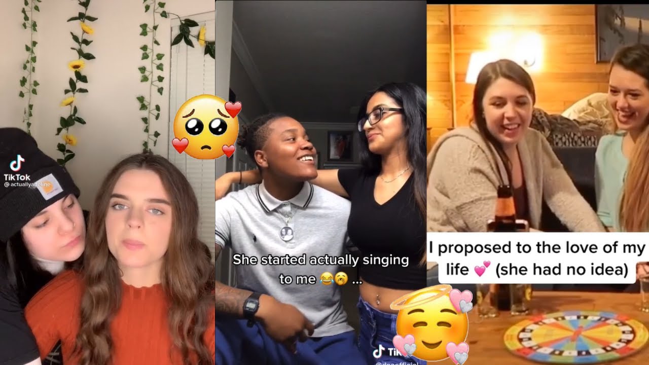Cute Lesbian Couples Compilation❤👭🏳️‍🌈