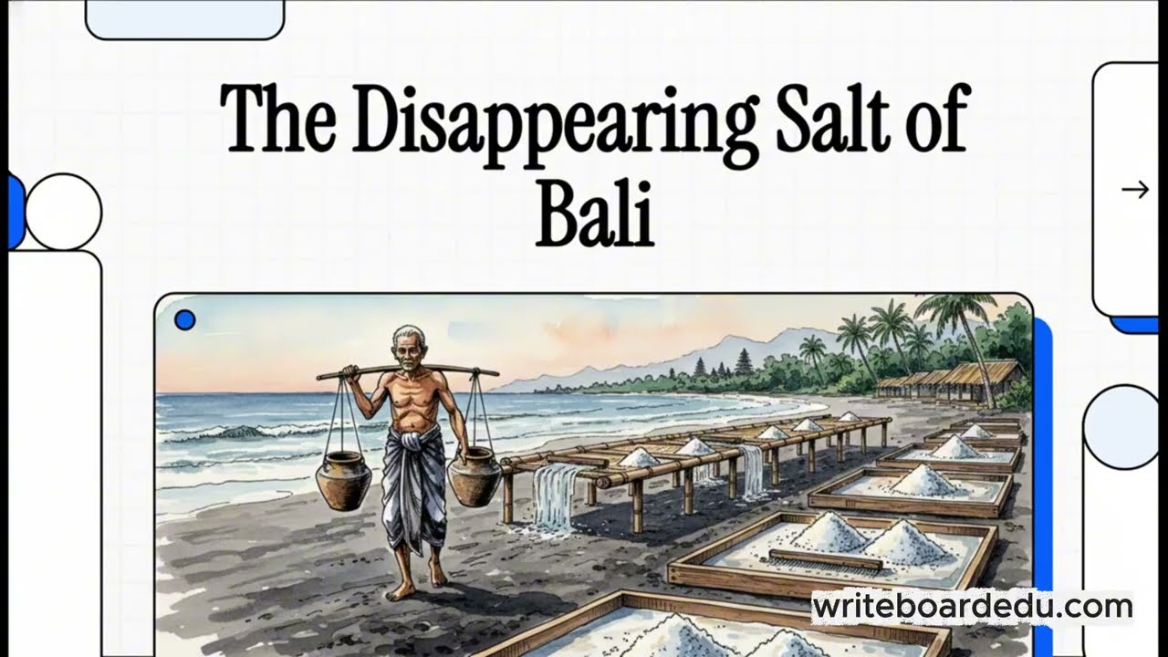 The Disappearing Salt of Bali : GARAM KUSAMBA