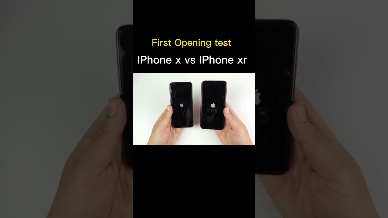 IPhone X vs iPhone xr First opening test #viralvideo #iphone #iphonevideos