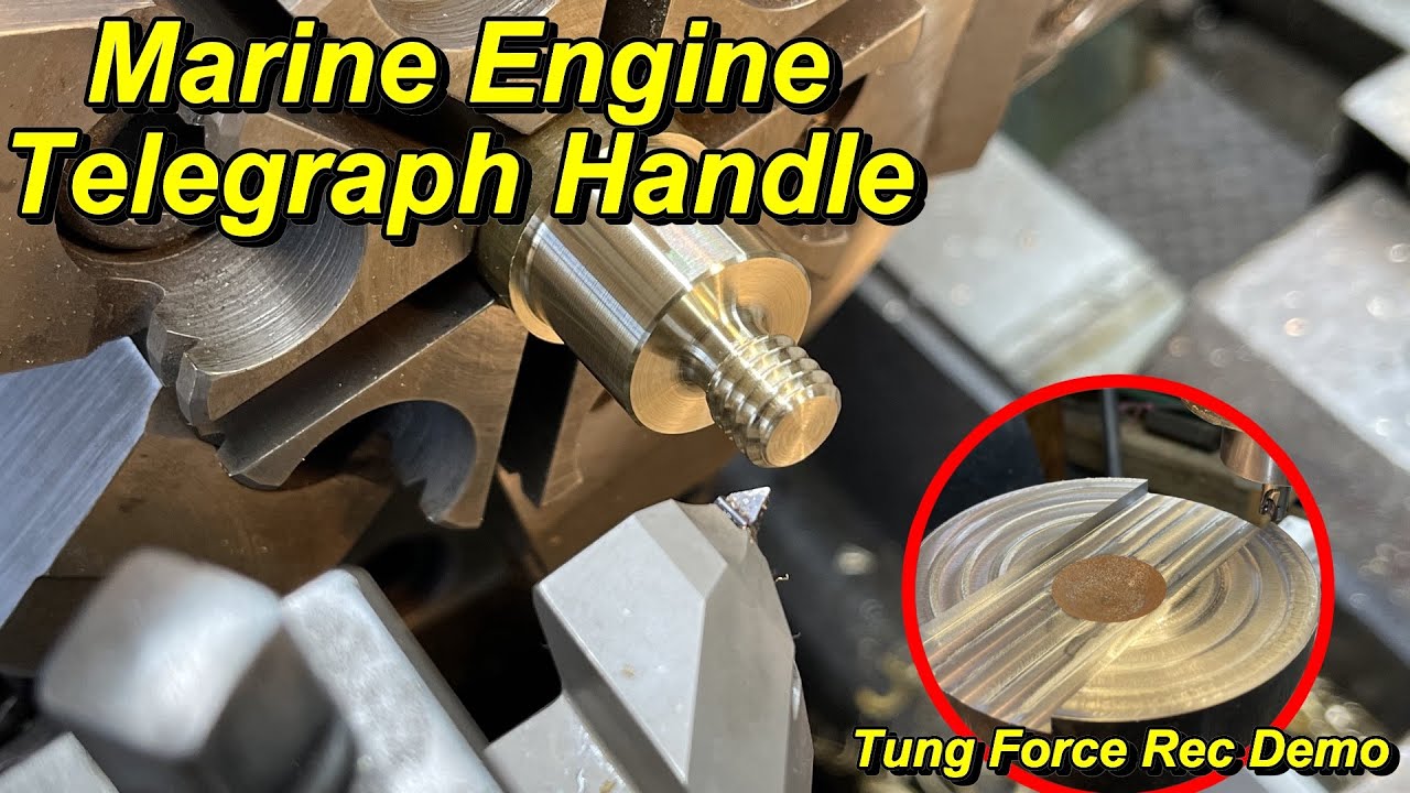 SNS 336: Machining a Bronze Telegraph Handle, Tung Force Rec Insert Mill, Bandsaw Blade Change