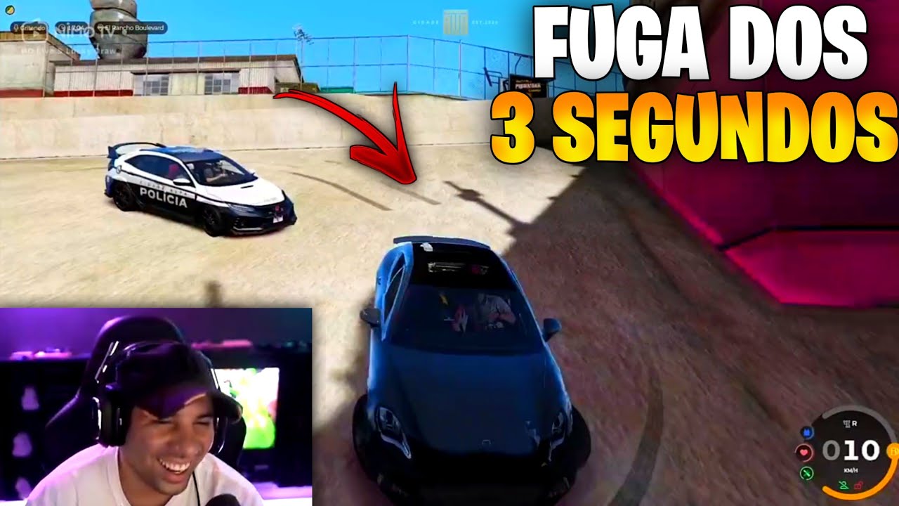 PIUZINHO FUGA DOS 3 SEGUNDOS !!!