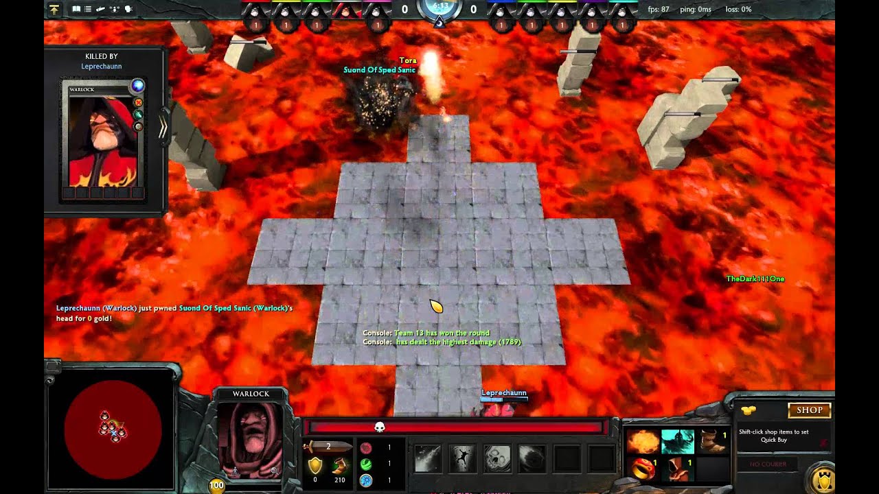 Dota Warlock Brawl Custom Game