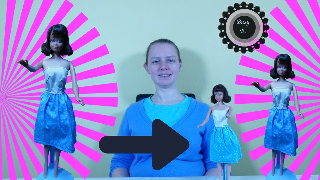 Как сделать платье для куклы как сделать платье Барби один из способов сделать весеннее платье