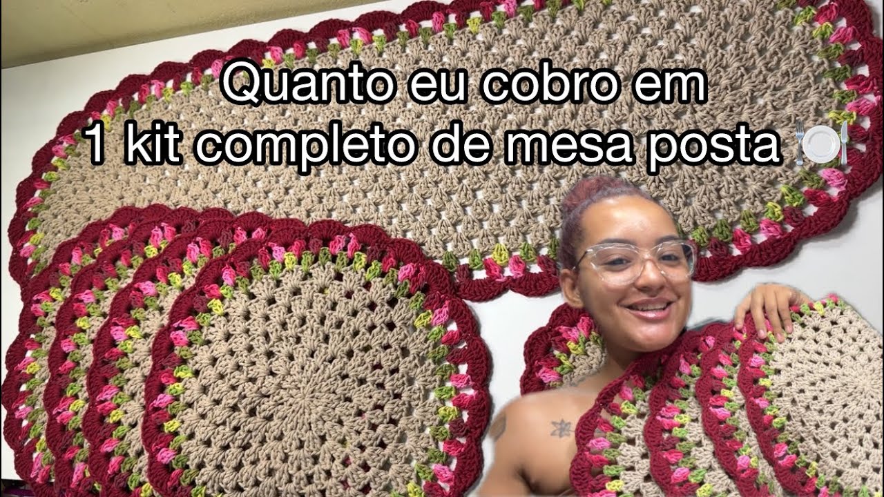 Kit completo de mesa posta! Quanto cobro em cada peça ?