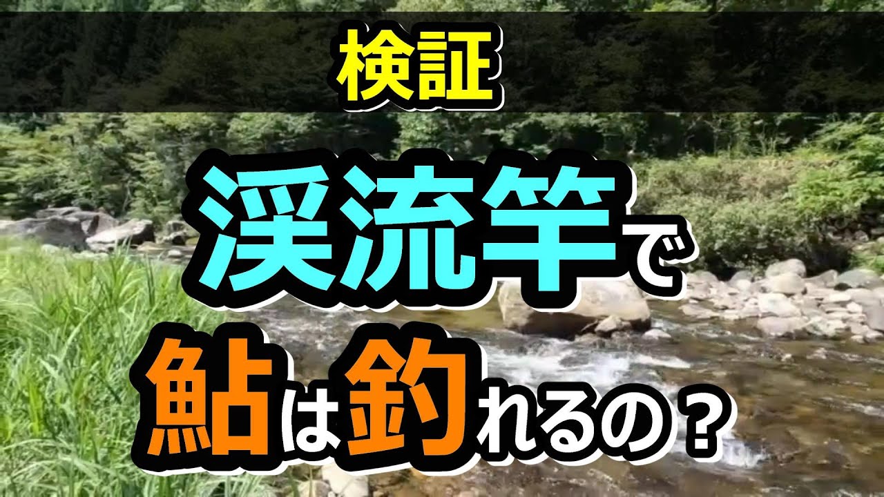 【友釣り】【検証】渓流竿で友釣りは成立するのか！？