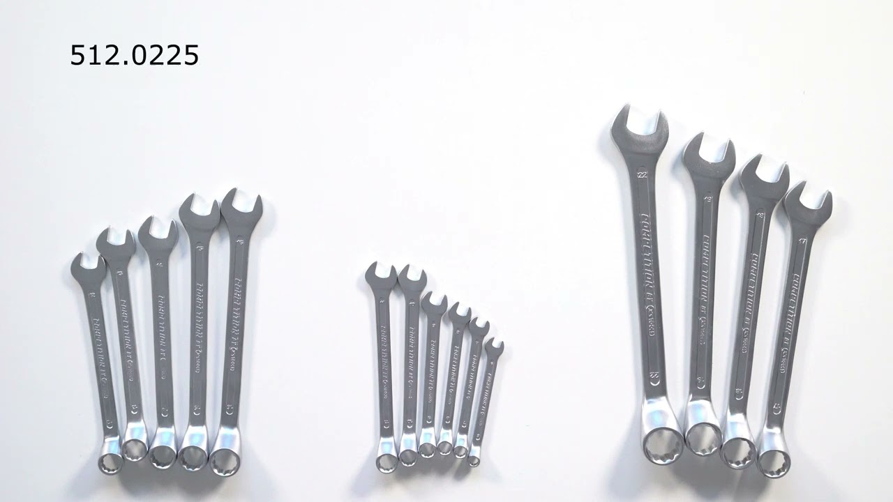 KS TOOLS - 512.0225 COMPETITION Ringmaulschl&uuml;ssel-Satz, gekr&ouml;pft, 15-tlg