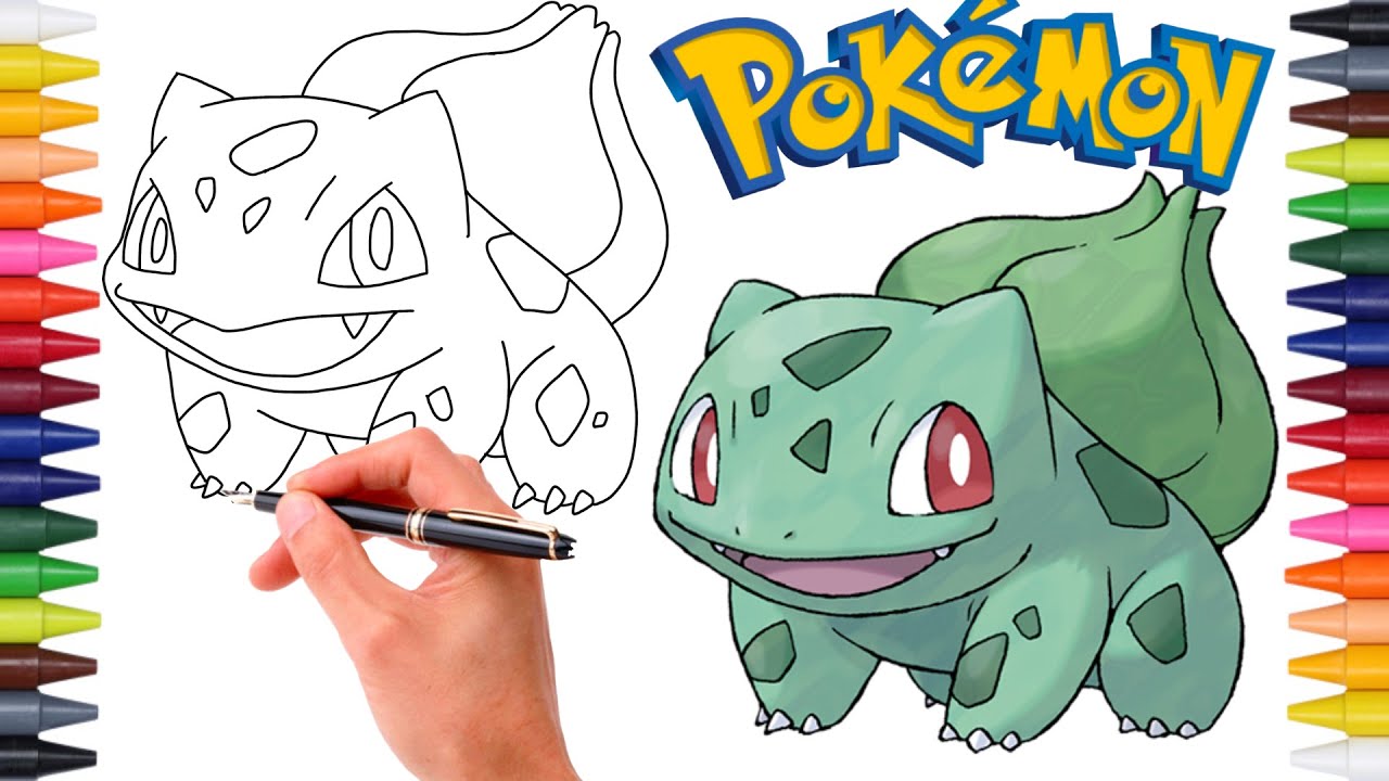 Comment Dessiner LE POK&Eacute;MON BULBIZARRE (Bulbasaur) FACILEMENT ! #001 | G&Eacute;N&Eacute;RATION 1