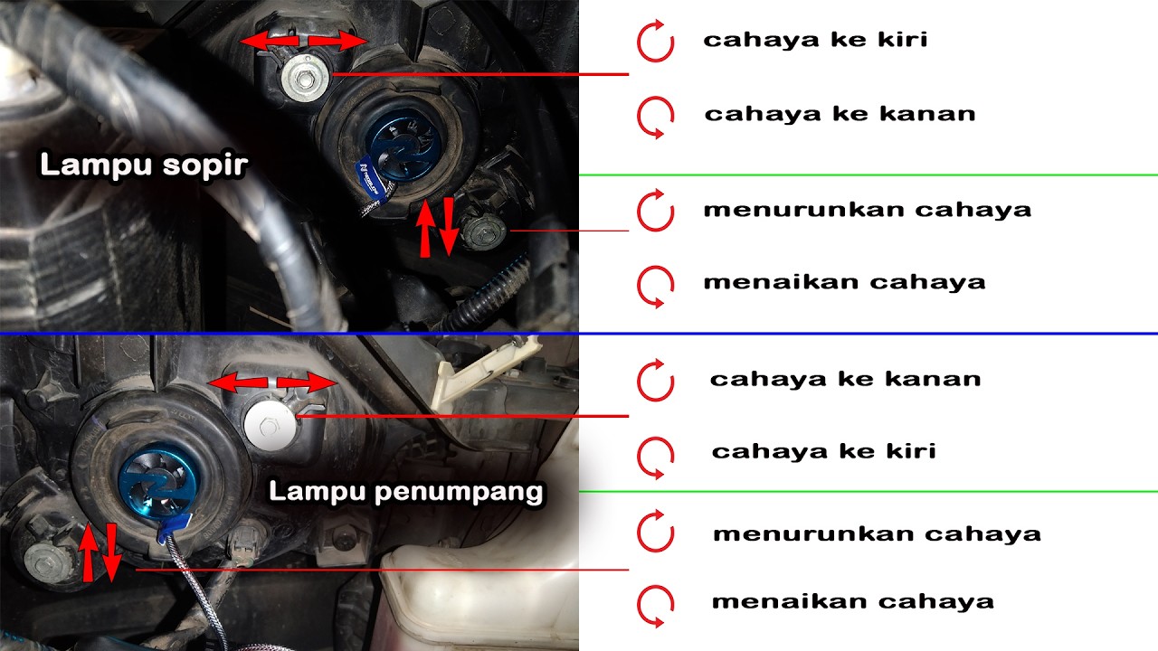 Cara setting lampu Avanza Xenia