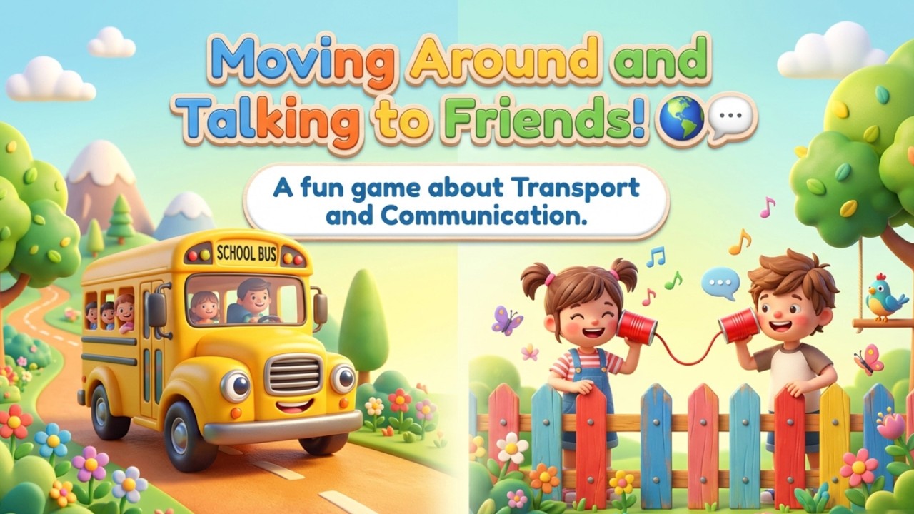 Transport and Communication | CBSE Class 1 EVS Lesson | Land Water Air Transport
