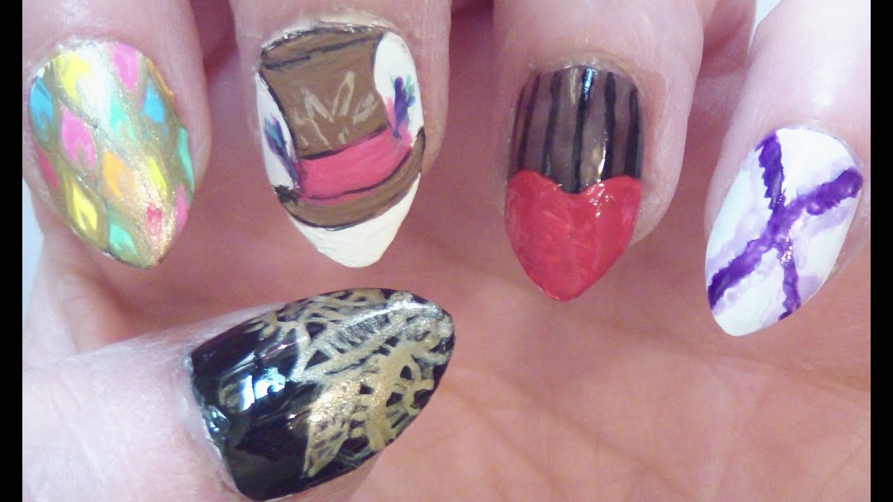 Fandom Friday: Alice Through the Looking Glass Nail Art