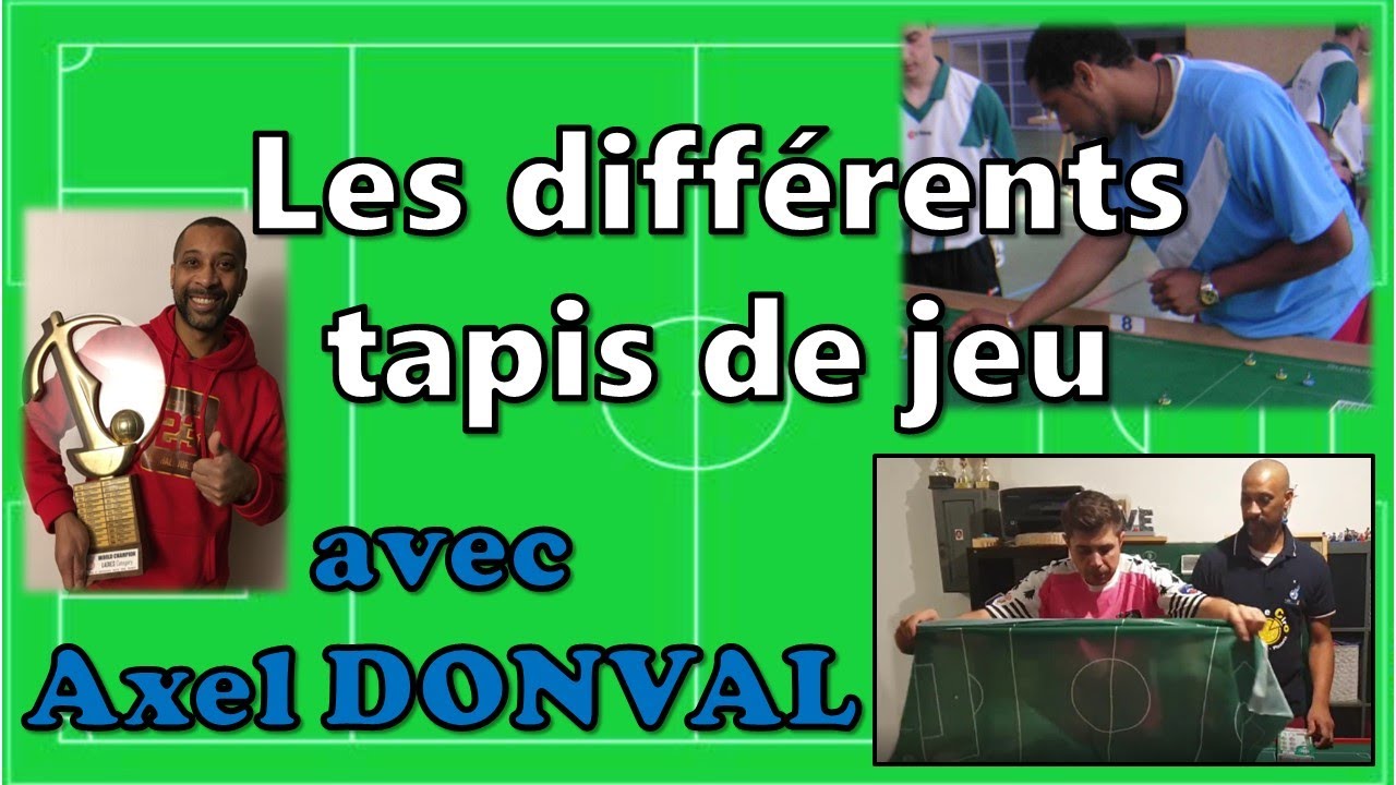 Les différents tapis de jeu de football de table / Subbuteo avec Axel Donval