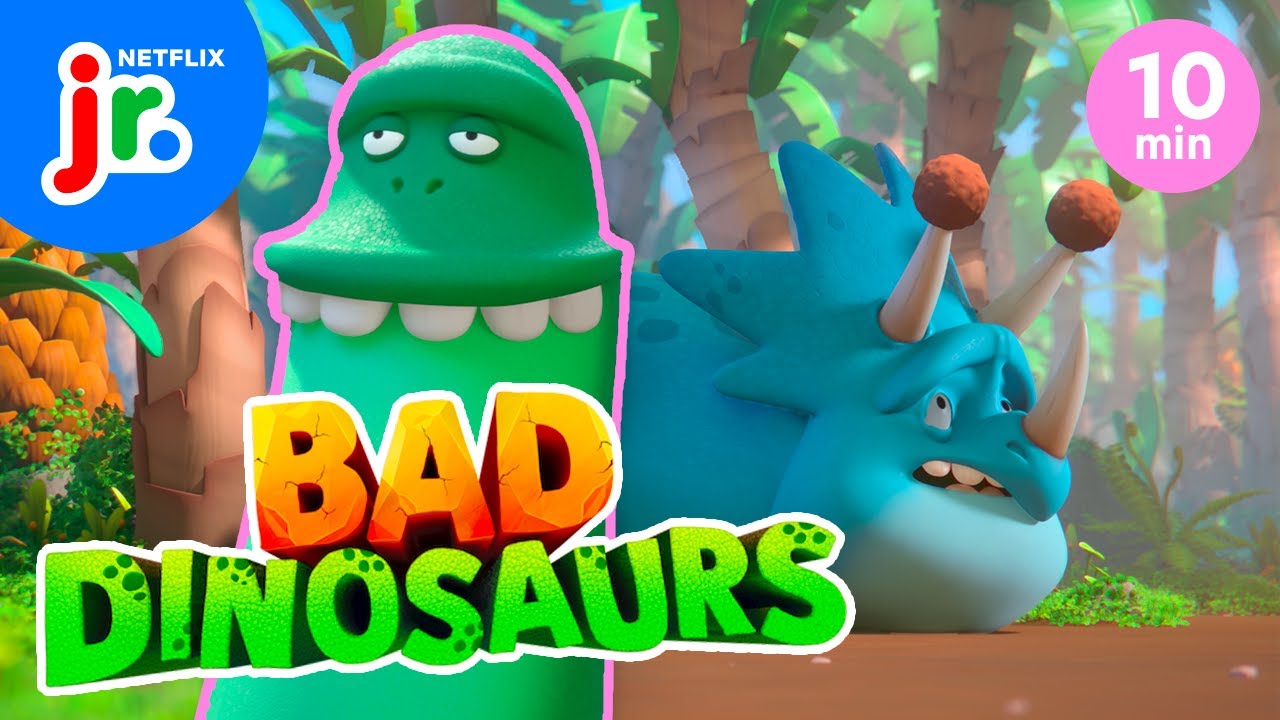10 minuti NELLA VALLE dei DINOSAURI 🦖🦕 Bad Dinosaurs | Netflix Junior Italia