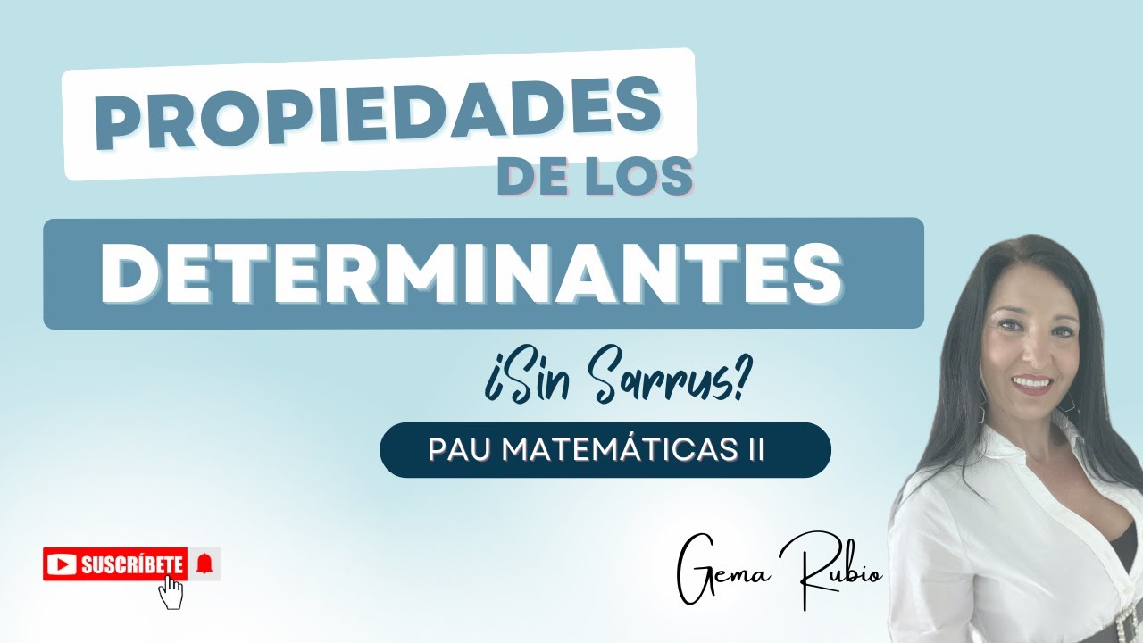 ¿Determinantes CON LETRAS? 🤯 El Truco para no usar Sarrus (Selectividad Andalucía)