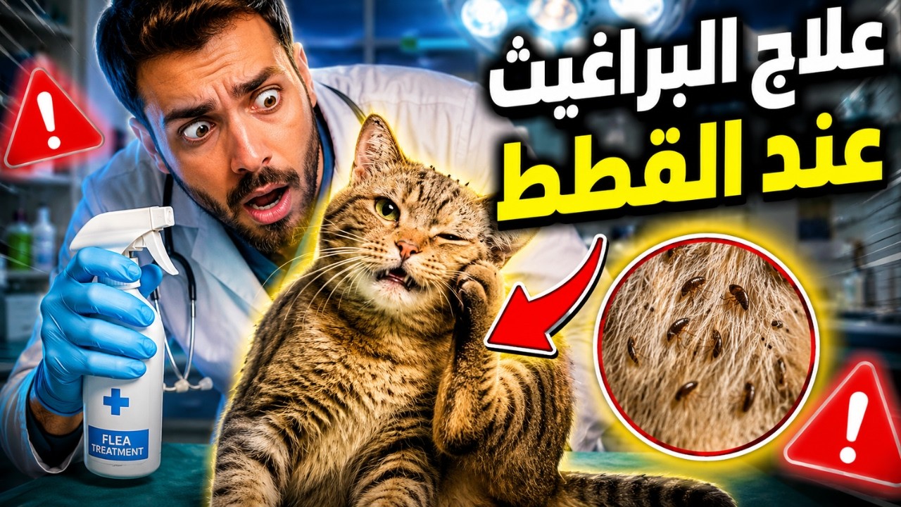 علاج براغيث القطط نهائياً في المنزل| دليل التخلص من البراغيث عند القطط لعام 2025