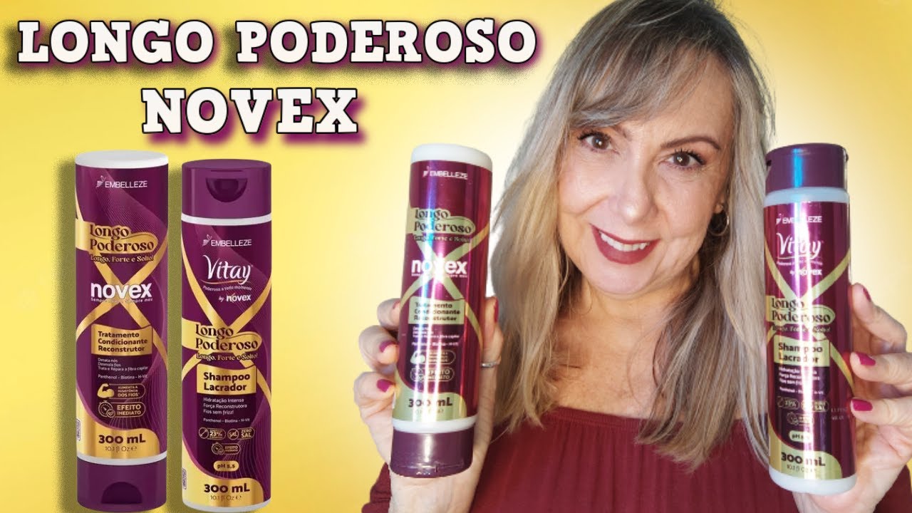💜 NOVEX LONGO PODEROSO SHAMPOO E CONDICIONADOR Bom e barato