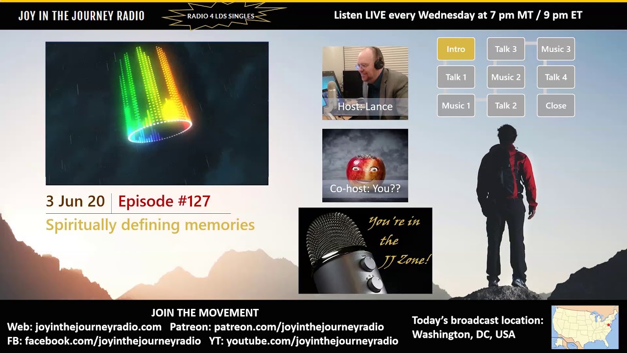 Joy in the Journey Radio 3 Jun 20 - Monologue
