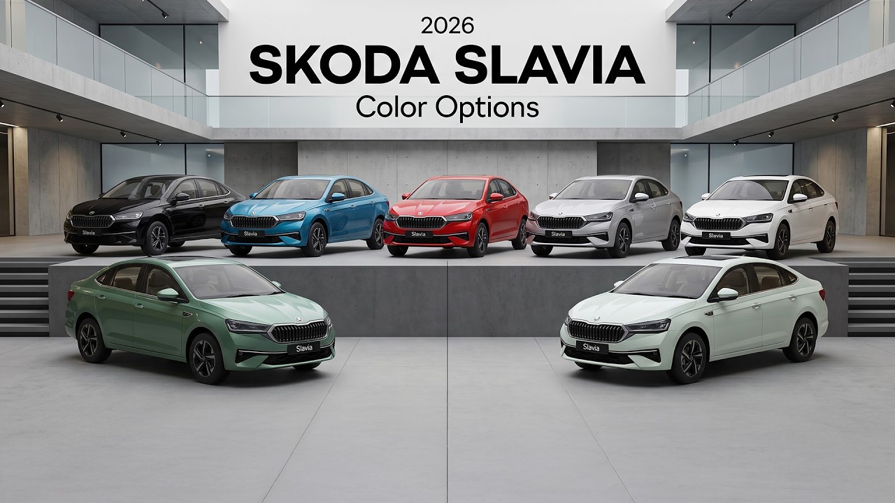 New 2026 Skoda Slavia Colours - All Options - Images | AUTOBICS