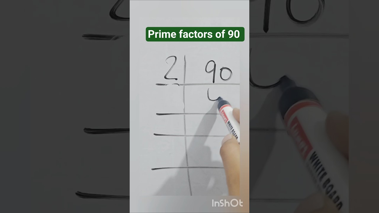 Prime factorization of 90| lcm of 90 ka lcm#lcm #lcmbhagvidhi#maths #lcmtricks #primefactorisation