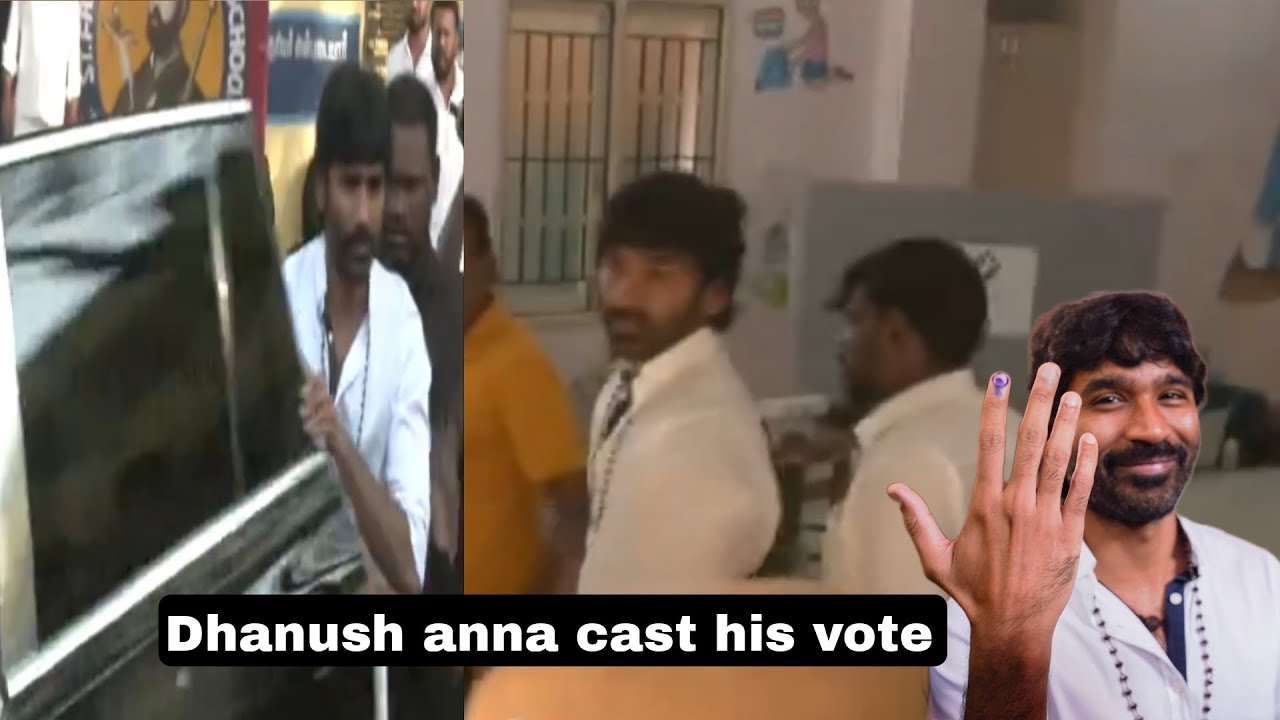 #Dhanush anna Cast his Vote at Alwarpet Booth...   @DHANUSHREALM