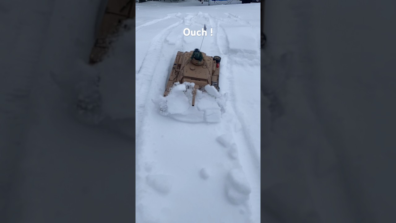 RC Tank Commander takes a Hit