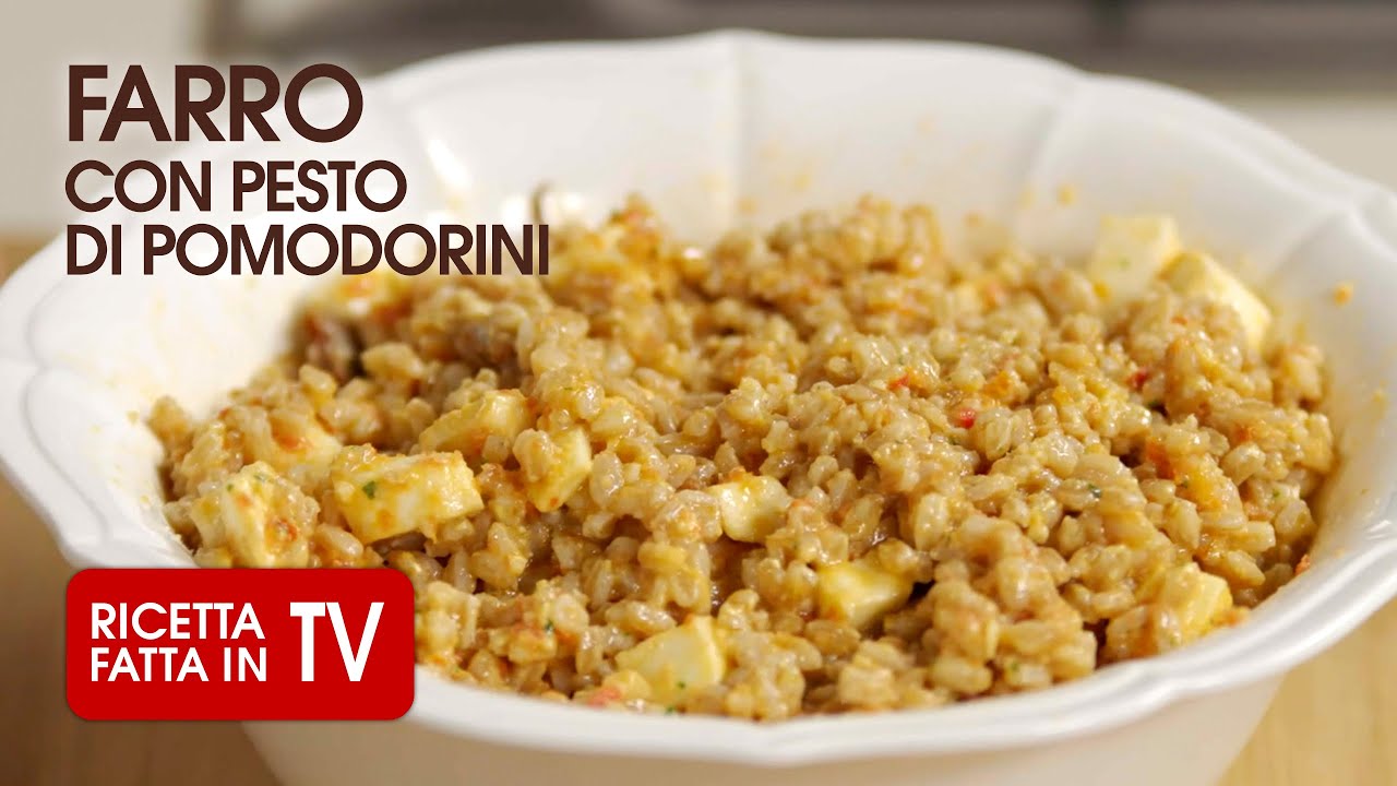 FARRO CON PESTO DI POMODORINI di Benedetta Rossi - Ricetta TV Fatto in Casa per Voi