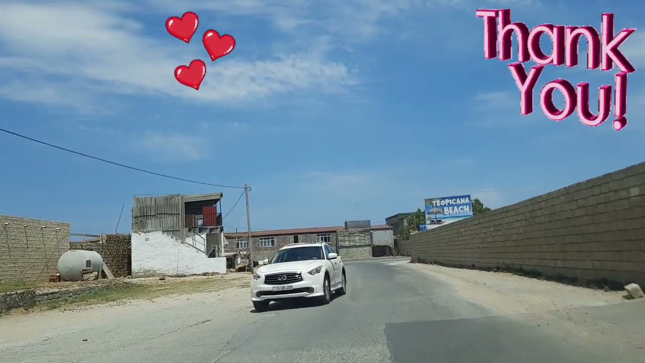 Дорога от Шувелан парка до моря.Ş&uuml;vəlan parkindan denize yol.