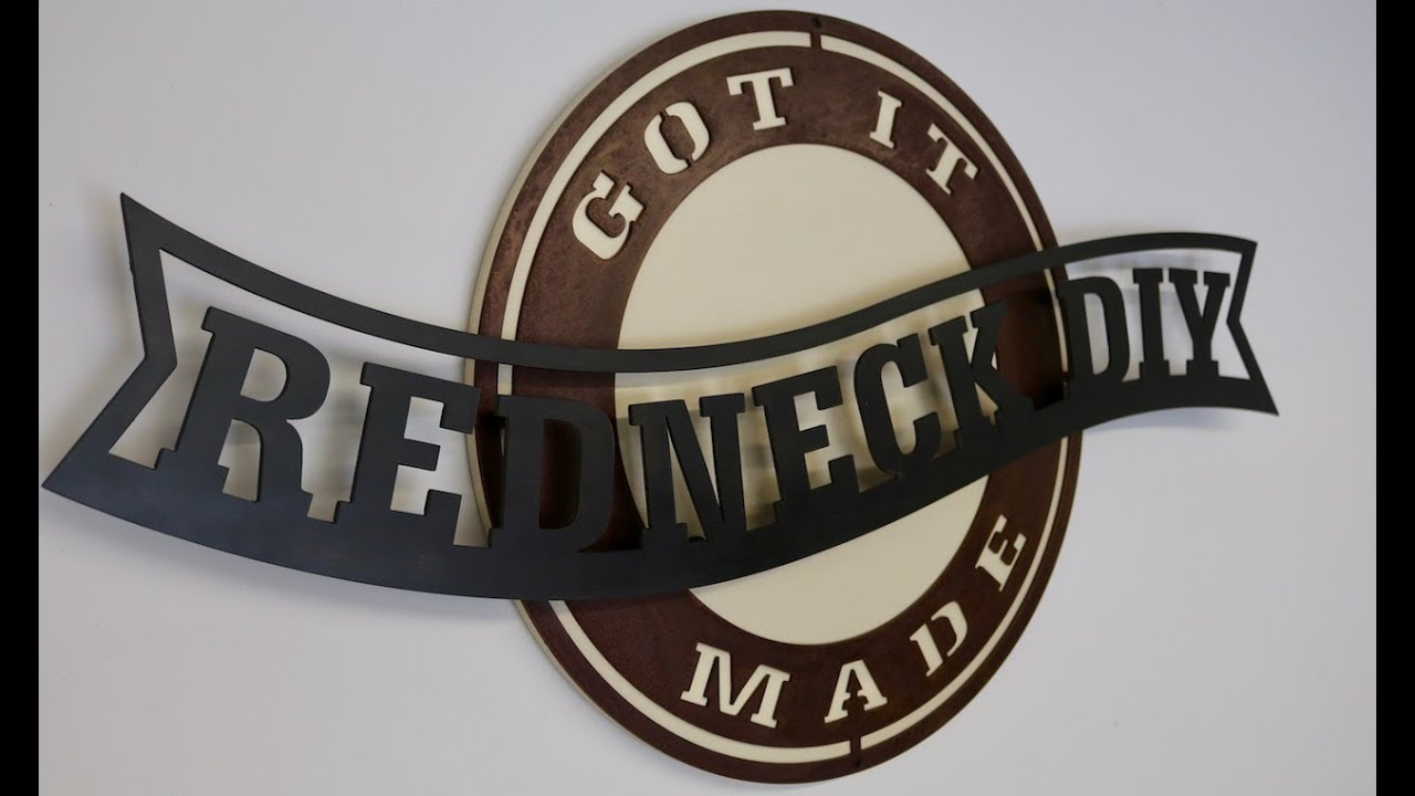 🛠 Plasma Cut Metal Sign with Standoff Banner