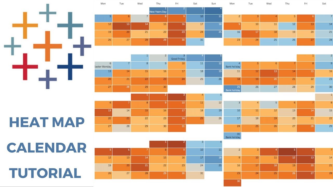 TABLEAU HEAT MAP CALENDAR