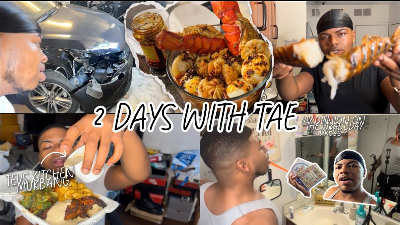 2 DAYS WITH TAE • LOBSTER NOODLE BOWL COOK WITH ME X OLD DRAFTS JAMAICAN FOOD MUKBANG