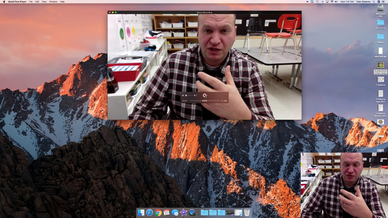 How to use QuickTime and your webcam to record a video