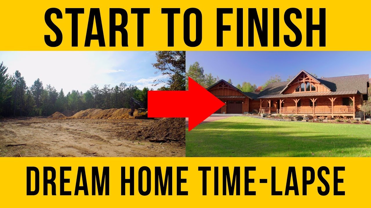 Home Construction Start to Finish - Building a New House Time Lapse!