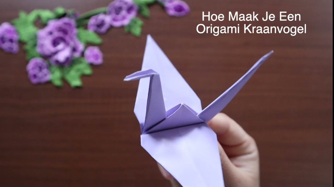 Hoe Maak Je Een Origami Kraanvogel